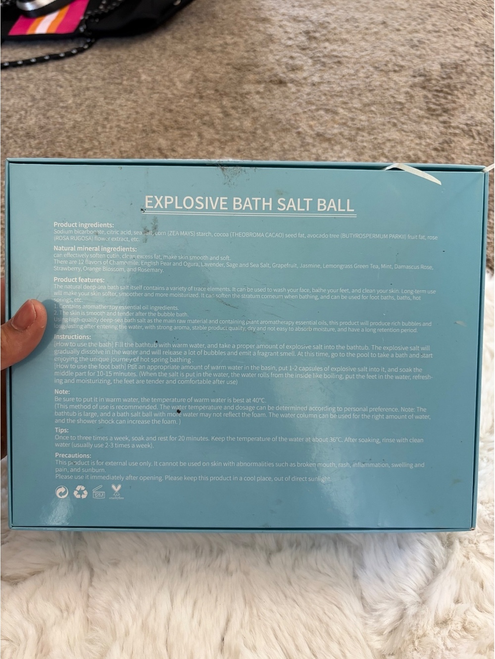 Safae box of 7 bath bombs - Picture 5 of 5